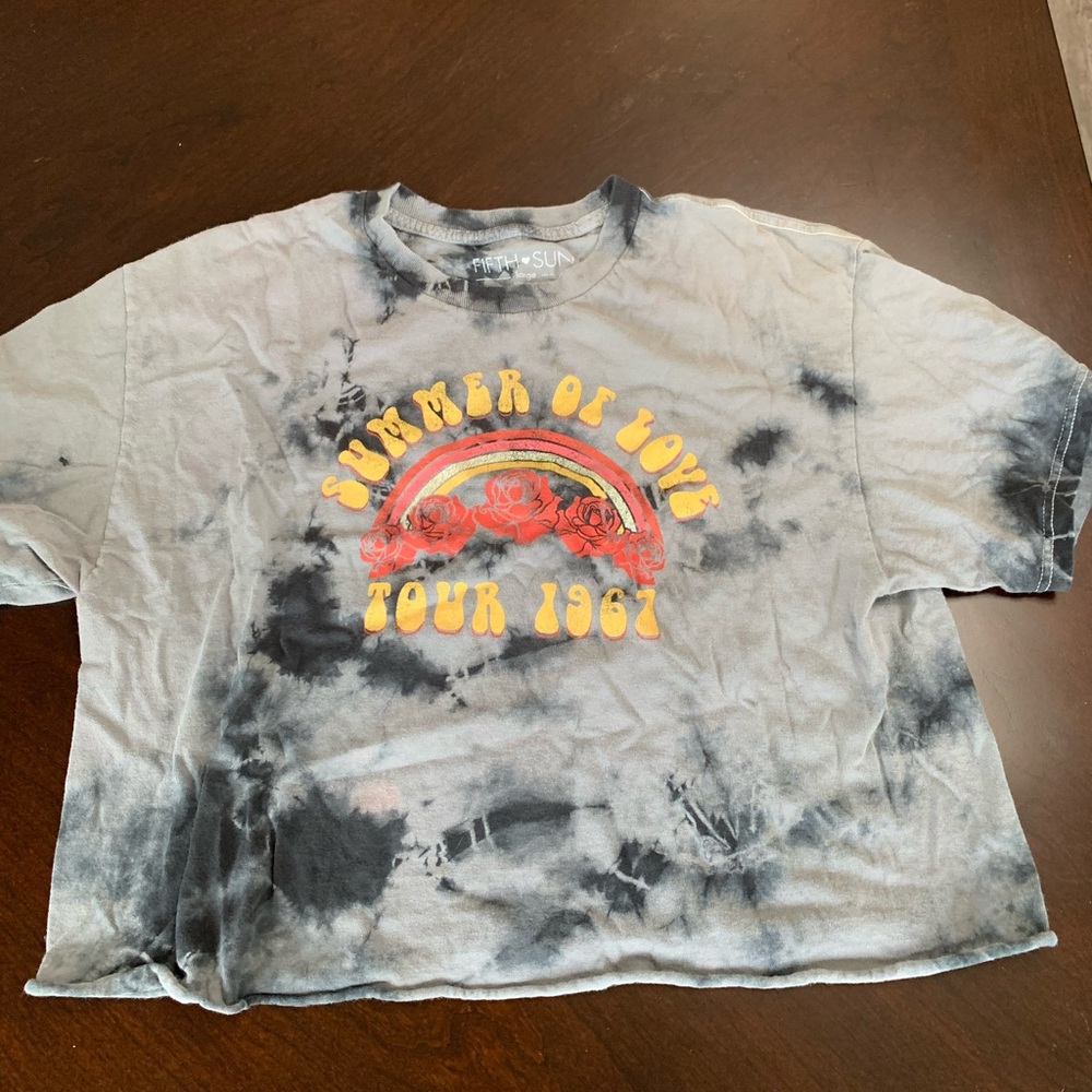 Band cropped tee